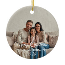 Enfeite de Natal Personalizado com Foto da Família