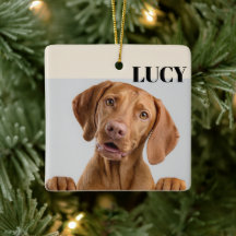 Enfeite de Natal Personalizado com Foto do Cachorr
