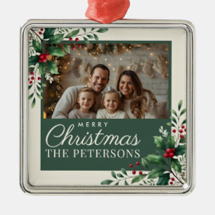 Enfeite de Natal Personalizado com Foto e Creme Bo