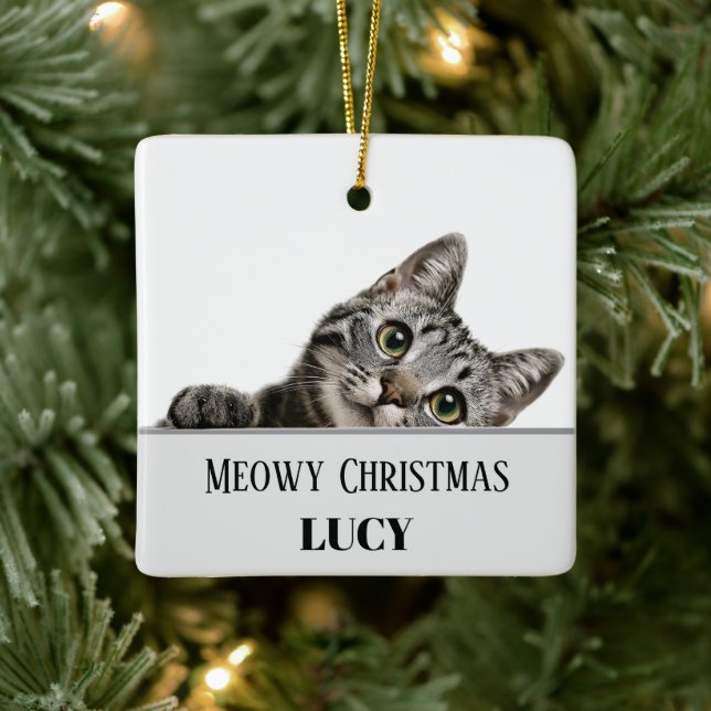 Enfeite de Natal Personalizado com Foto e Nome de  (Árvore)