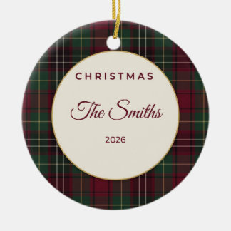 Enfeite de Natal Personalizado com Nome da Família