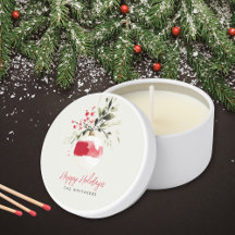 Enfeite de Natal Personalizado com Nome em Aquarel
