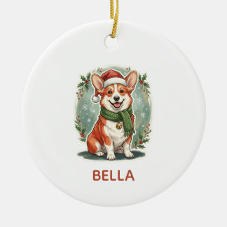 Enfeite de Natal Personalizado Corgi