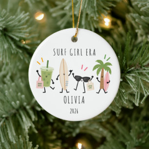 Enfeite de Natal Personalizado da Era da Garota do