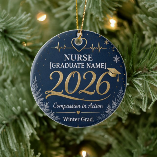 Enfeite de Natal Personalizado da Turma de Enferma (Árvore)