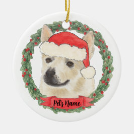 Enfeite de Natal personalizado do cão Norwegian Bu