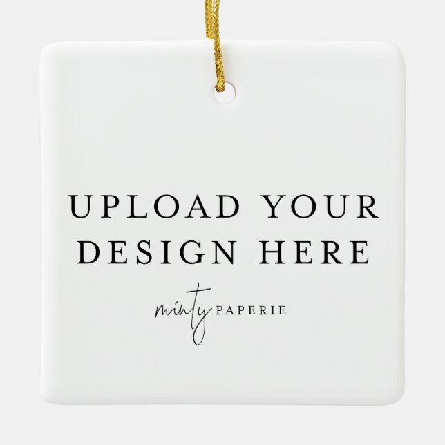 Enfeite de Natal Personalizado - Envie sua Foto (Frente)