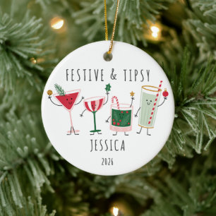 Enfeite de Natal Personalizado Festivo e Alegrete