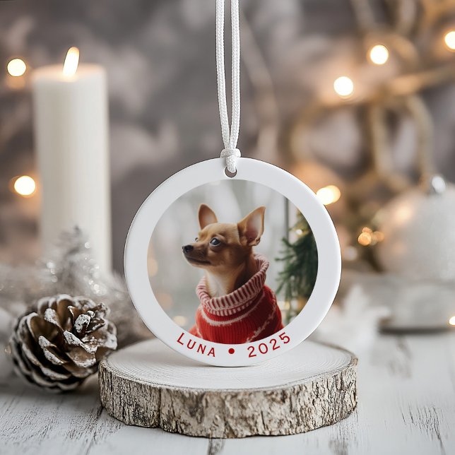 Enfeite de Natal Personalizado para Animais de Est (Criador carregado)