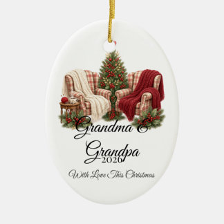 Enfeite de Natal Personalizado para Avós Nome