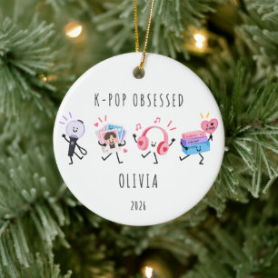 Enfeite de Natal Personalizado para Fã de K-Pop