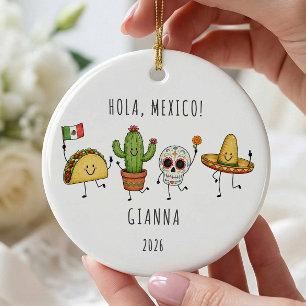 Enfeite de Natal Personalizado para Férias no Méxi
