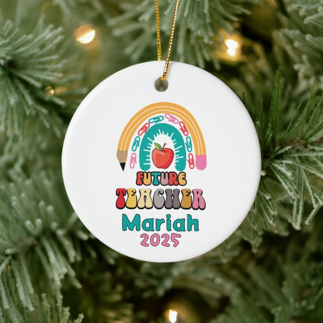 Enfeite de Natal Personalizado para Futuro Profess (Árvore)