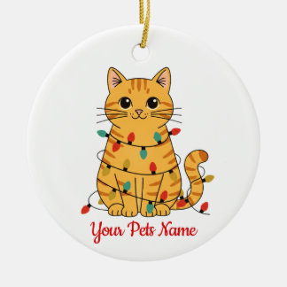 Enfeite de Natal Personalizado para Gato