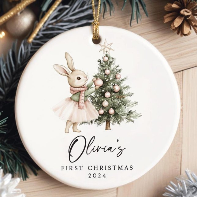 Enfeite de Natal Personalizado para Menina de Prim (Criador carregado)