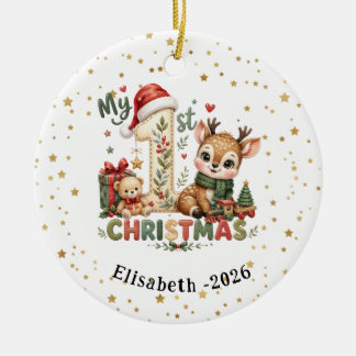 Enfeite de Natal personalizado para menina no prim