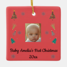 Enfeite de Natal Personalizado para o Primeiro Nat