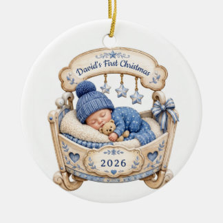Enfeite de Natal Personalizado para o Primeiro Nat