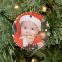 Enfeite de Natal Personalizado para o Primeiro Nat