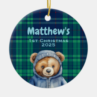 Enfeite de Natal personalizado para o primeiro Nat