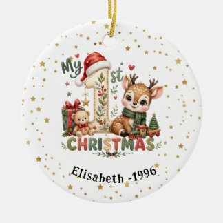 Enfeite de Natal personalizado para o primeiro Nat