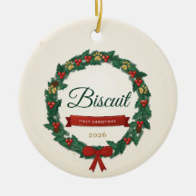 Enfeite de Natal Personalizado para o Primeiro Nat