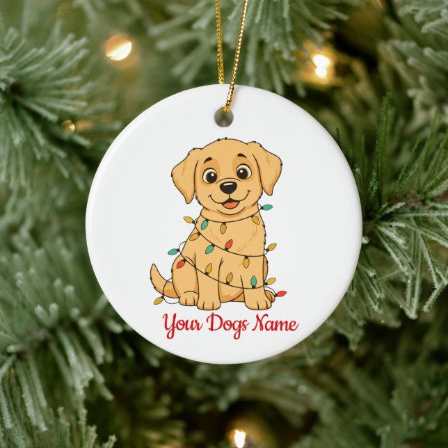 Enfeite de Natal Personalizado para Pet Frente e V (Árvore)