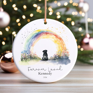 Enfeite de Natal Personalizado Pug Preto