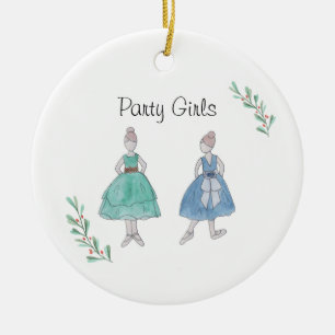 Enfeite de Natal Personalizável das Meninas da Fes
