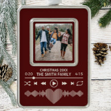 Feriado de Fotografia Vermelha do Leitor de Música