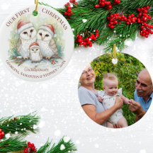 Enfeite de Natal - Primeiro Natal Avós