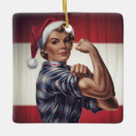 Enfeite de Natal Rosie, a Rebitadeira
