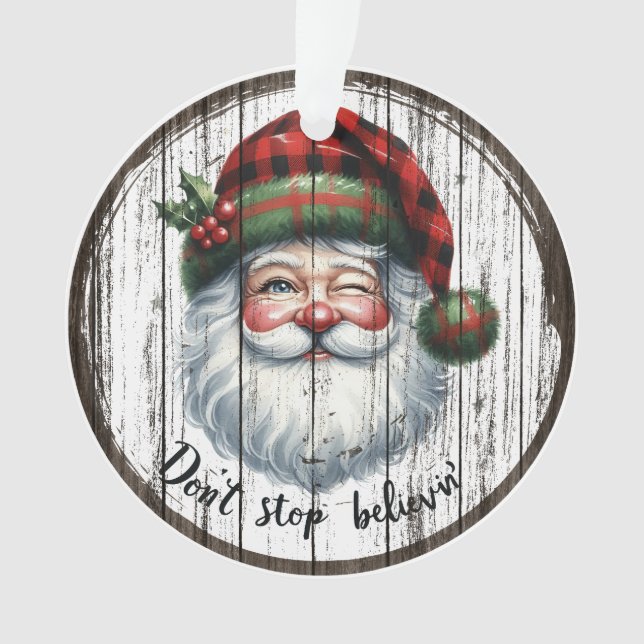 Enfeite de Natal Rústico  (Frente)