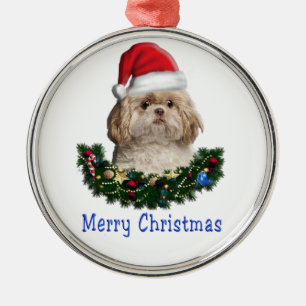 Enfeite de Natal Shitzu