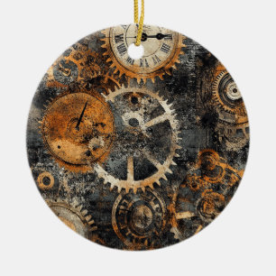 Enfeite de Natal Steampunk Vintage