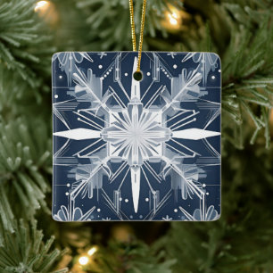Enfeite de Neve em Art Deco