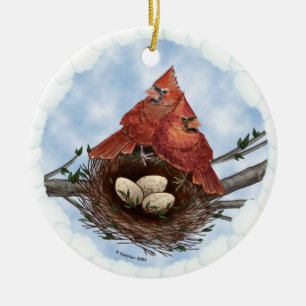 Enfeite de ninho de Cardinals