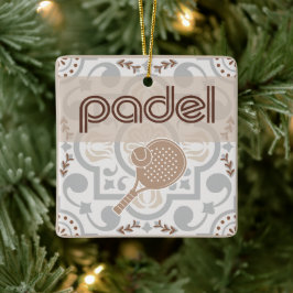 Enfeite de Padel - Vibrações de Azulejos Espanhóis