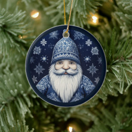 Enfeite de Papai Noel Nórdico