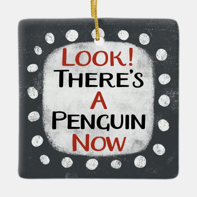 Enfeite de Pinguim Agora (Frente)