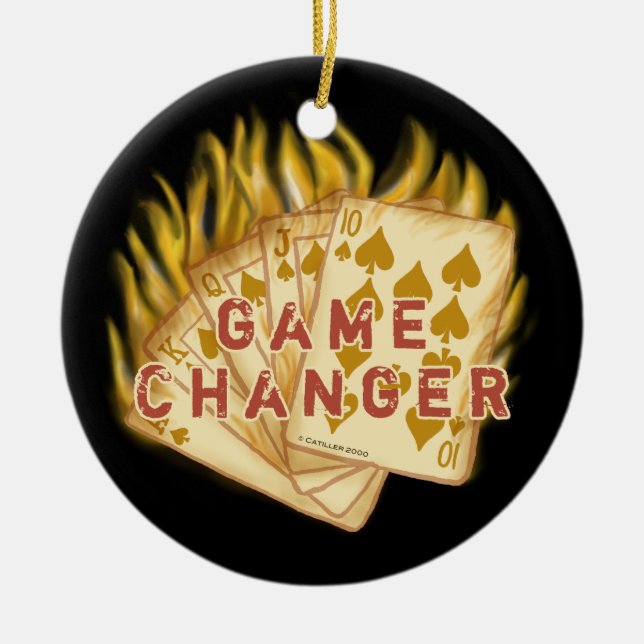 Enfeite de pôquer Game Changer (Frente)