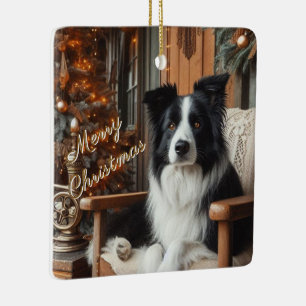 Enfeite de presente de Natal para amantes de cães