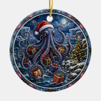 Enfeite de Presentes de Natal Kraken