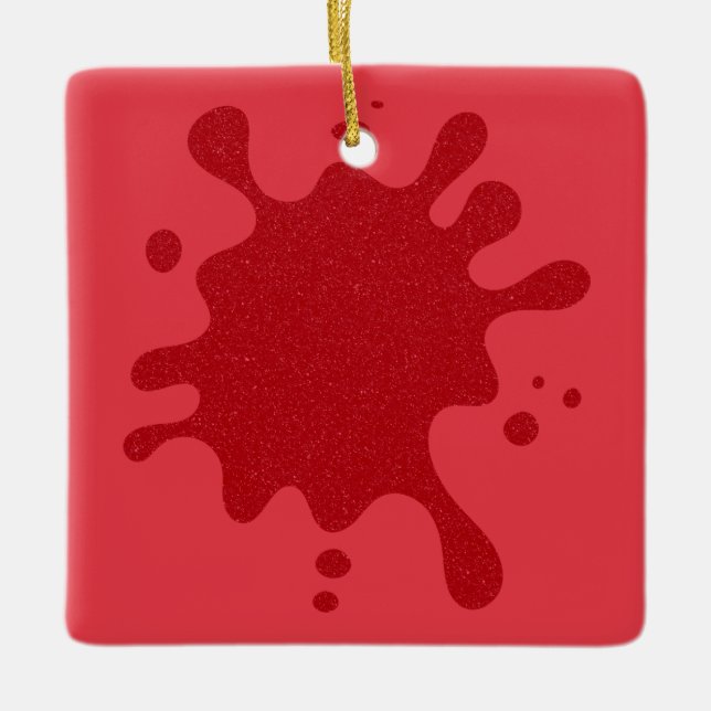 Enfeite de Tomate Vermelho Personalizado com Efeit (Frente)