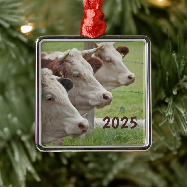 Enfeite de Três Vacas em Fila (Árvore)