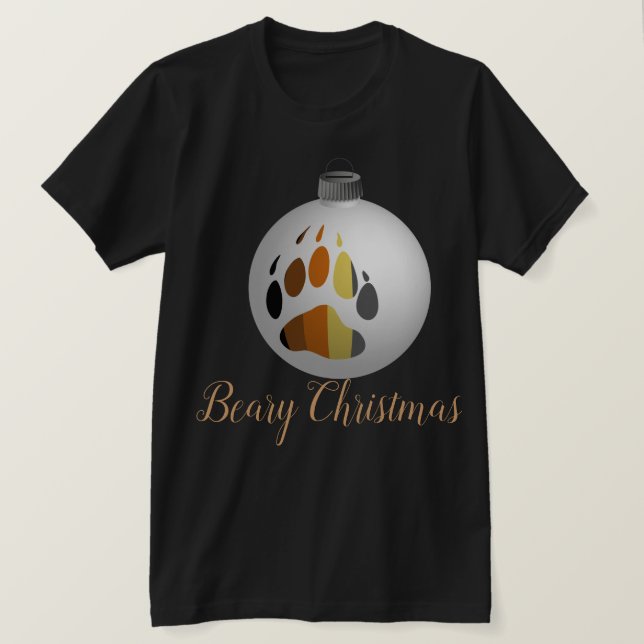 Enfeite de Urso - Camisetas escuras (Frente do Design)
