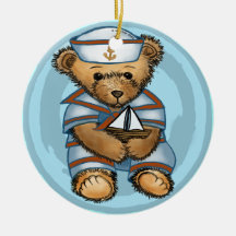 Enfeite de Urso Teddy Marinheiro