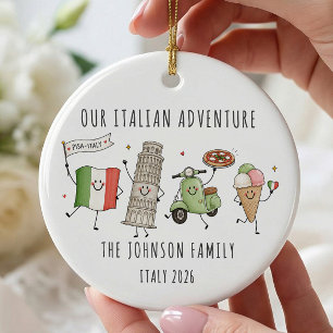 Enfeite de Viagem Personalizado para Família na It