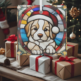 Enfeite de Vidro Natalino Cachorrinho