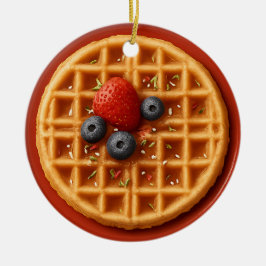 Enfeite de Waffle Engraçado – Ideia de Presente Pe
